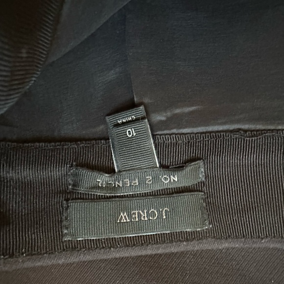 J. Crew Black No. 2 Pencil Skirt with Slit in Back - Picture 4 of 5